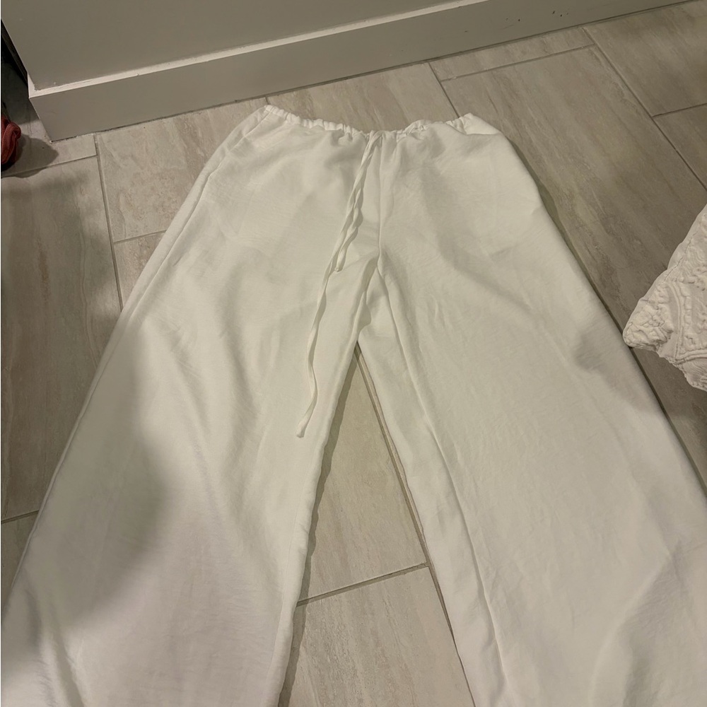 Muse White Beach Pant Size L